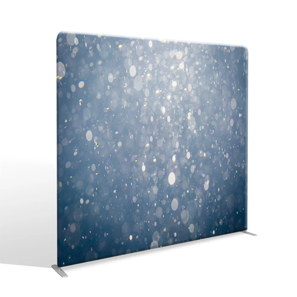 Custom 8ft pillowcase Backdrop Banner Stand Aluminum Alloy Frame Printed Tension Fabric Backdrop photo booth backdrop design