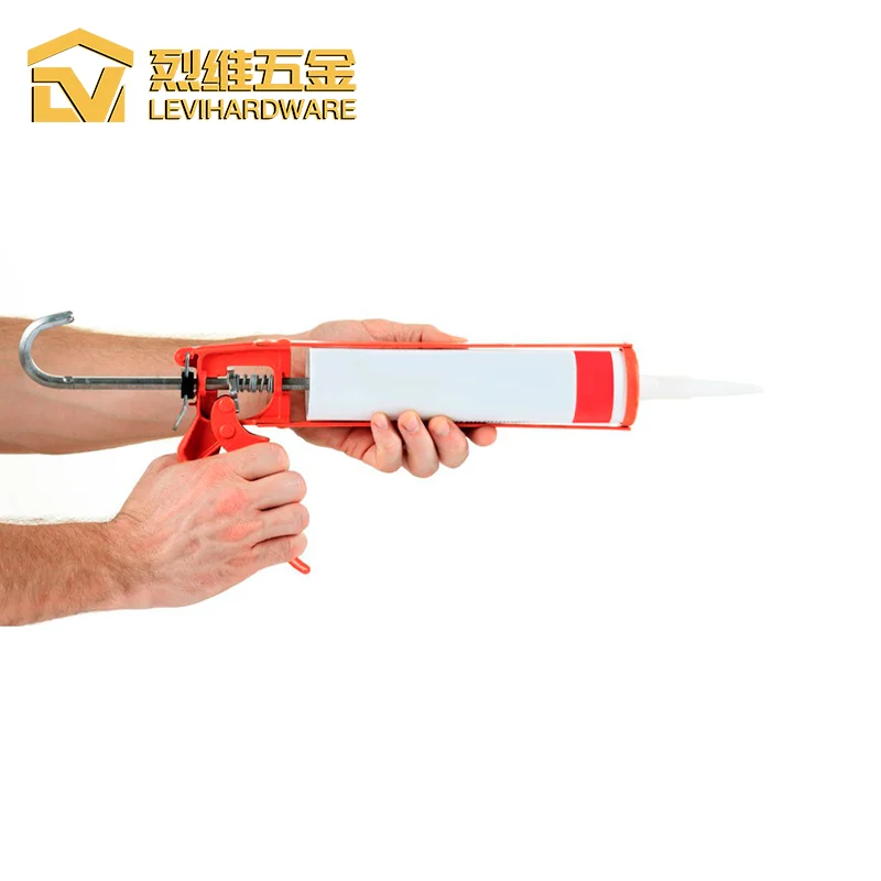 wholesale red basic sealants caulk gun 9-inch 310ml 600ml 20oz sausage power iron alloy silicone caulking gun construction tool