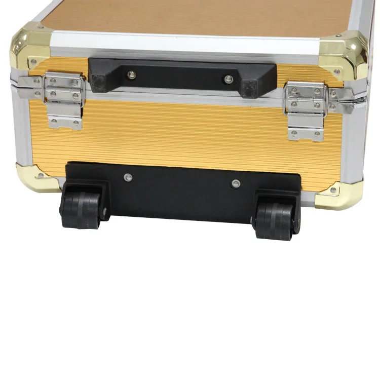 186pcs Professional Hand Tools Plastic Wheel Trolley Tool Box Set