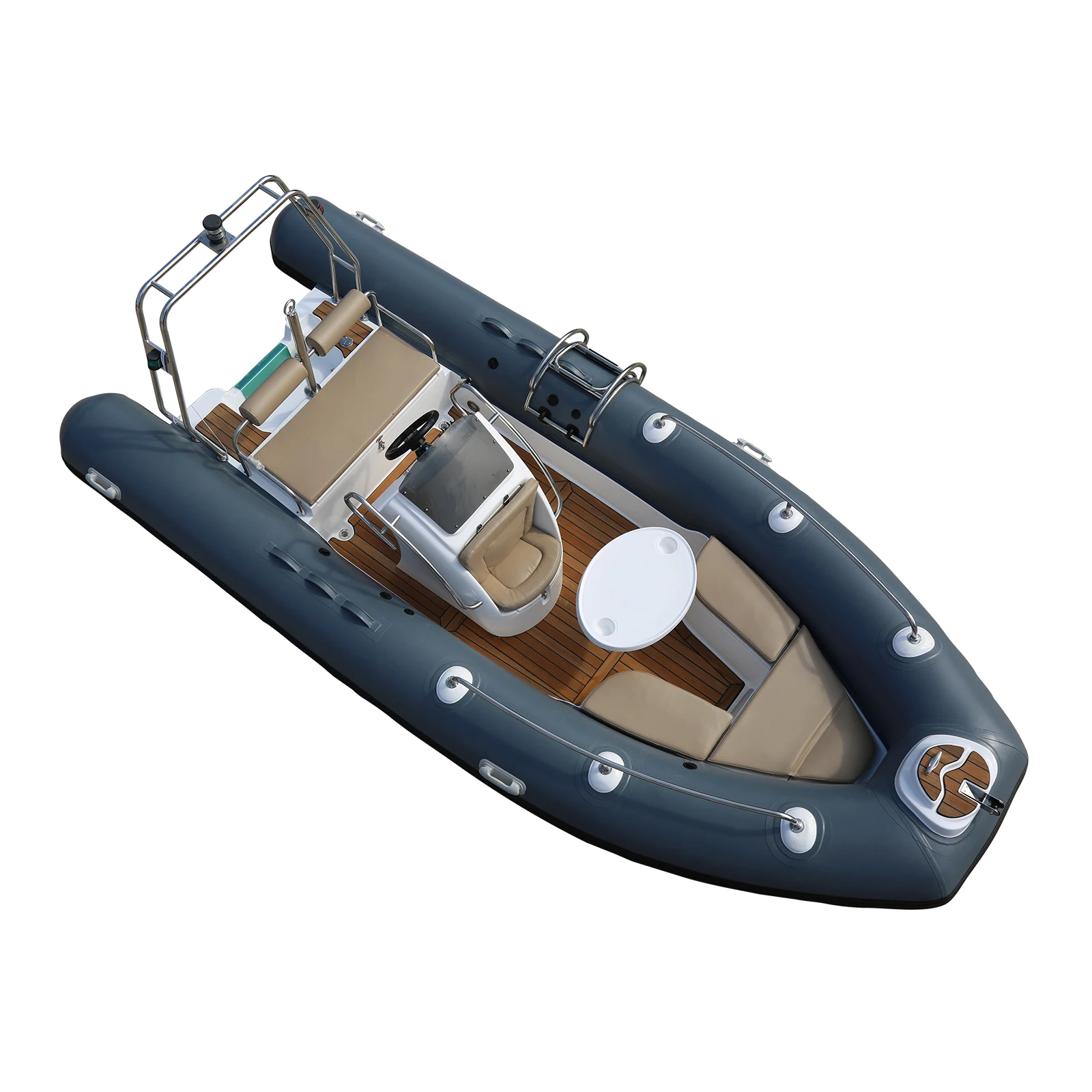 Qingdao Haohai Rowing Yacht Boats Fishing Aluminum Kayak Speed Vessel Luxury Fiberglass rib Boat For Water Sport