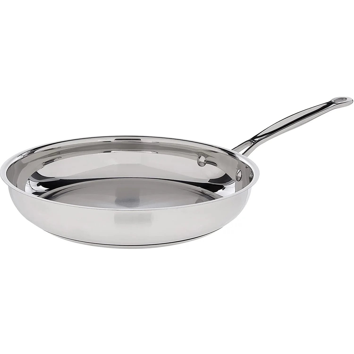 Классическая посуда для ресторана шеф-повара, сковорода из нержавеющей стали диаметром 10 дюймов