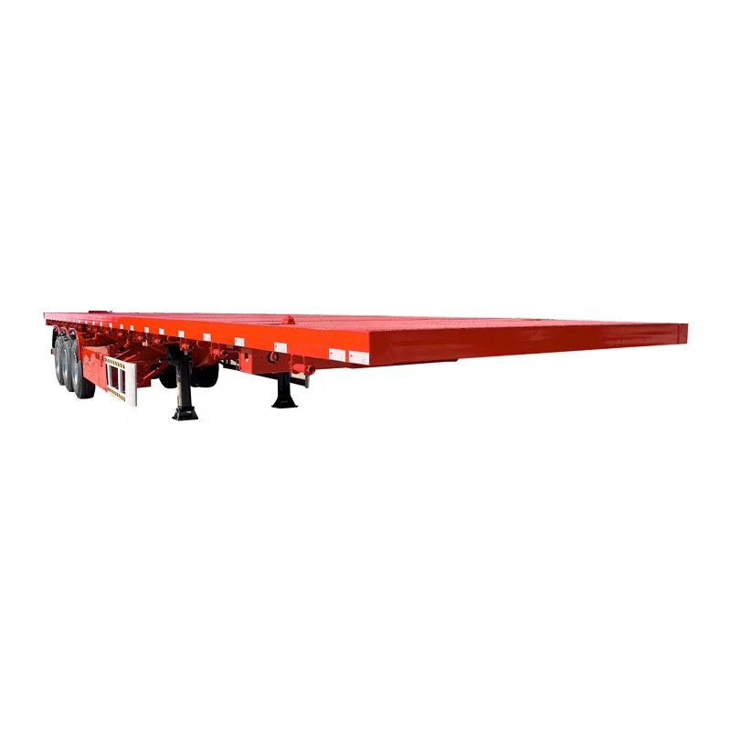 semi trailers 3axel semi tralier  used and new 60ton flat bed semi trailers for sale