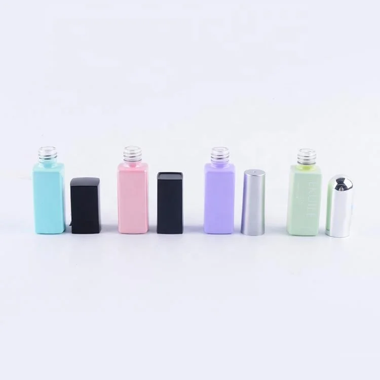 Wholesale Rectangle Shape Custom 8ml Nail Polish Bottle Glass Bottle Nail Polish