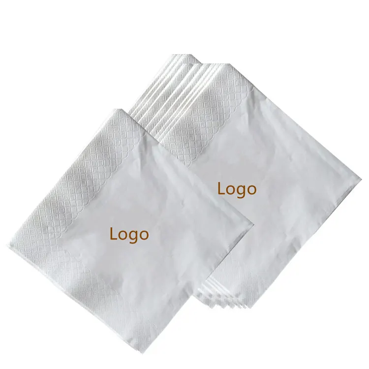 High Quality White Lunch Paper Napkins Low Price Serviettes