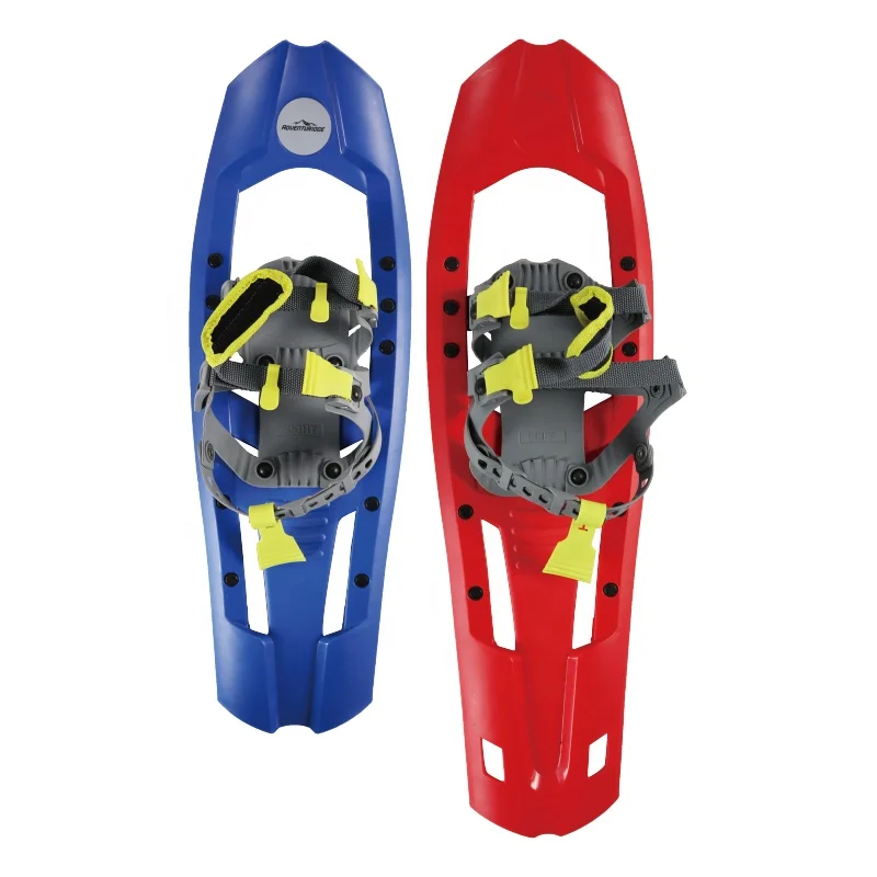 
Ultra Lightweight One Pull Binding Plastic Deck Snowshoes For All Terrain Snowshoeing 