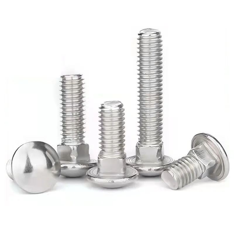 DIN 603 Carriage Bolt Cup Head Square Neck Bolts Made in China Available in Steel Stainless Steel Zinc Plain Finish