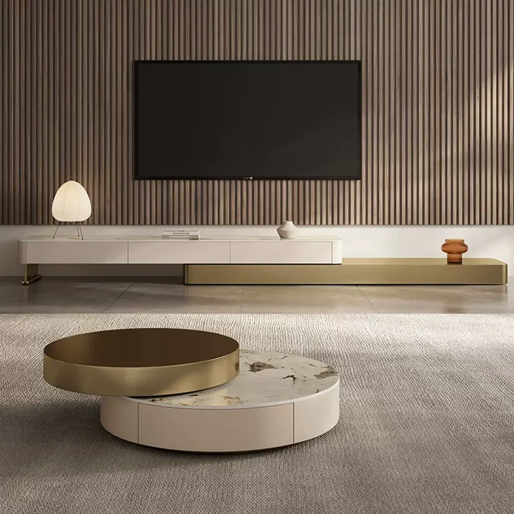 New Design Metal big coffee table Modular House Solution console table modern luxury