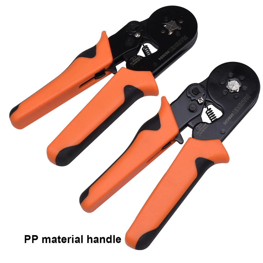 HARDEN Hot sale 0.25-6MM Adjusting Ratcheting Square Ferrule Wire Cable Crimper Plier Tool