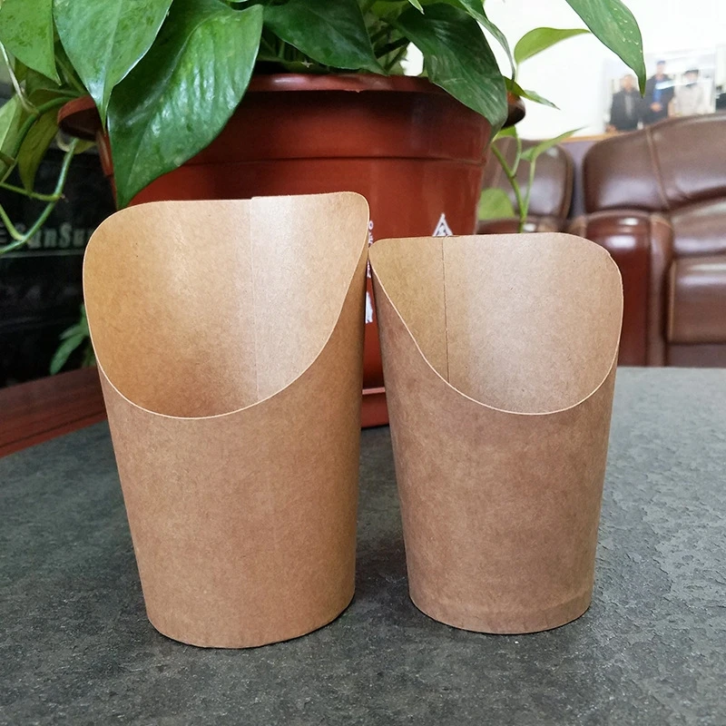 High Quality French Fries Container Chips Paper Box Factory Supplies for Cafeteria