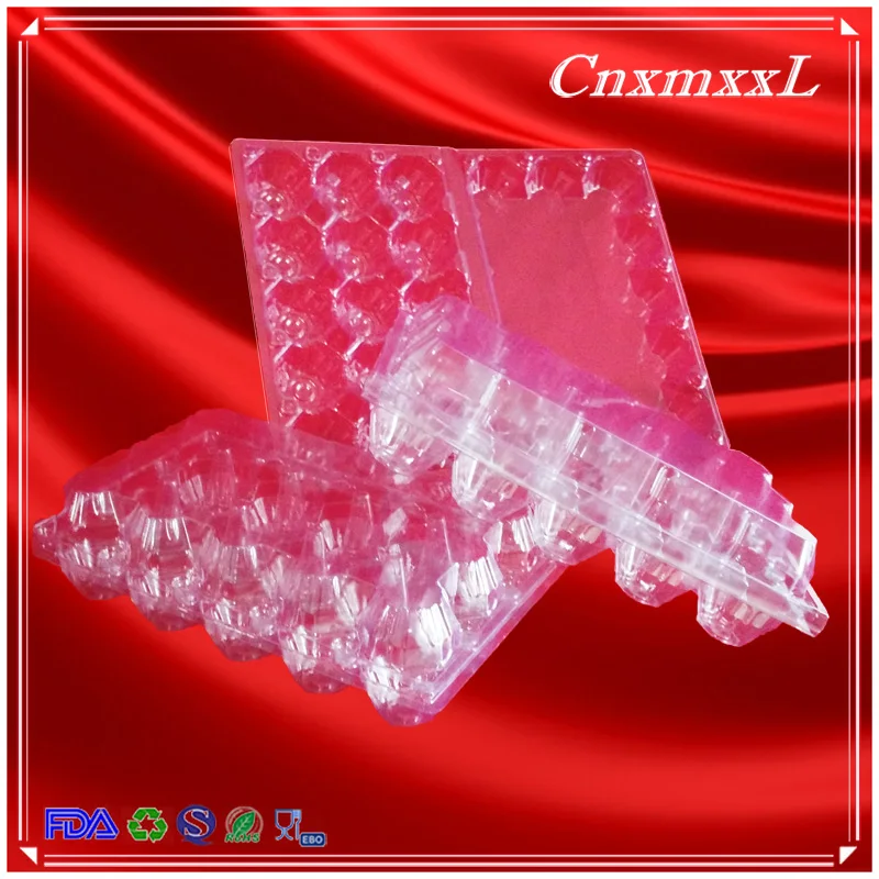 15 holes PET PVC plastic egg tray for packing eggs