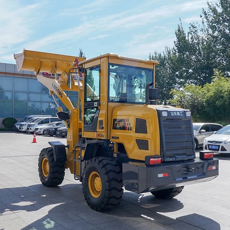 LUGONG T930 Compact Small Wheel Loader 1.6t Tons Construction Equipment Front Shovel Loader