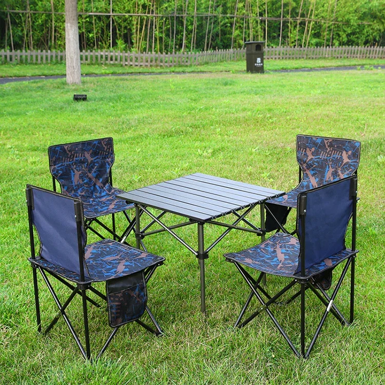 Multifunctional Portable Outdoor Garden Tables and Chairs Folding Camping Foldable Picnic Table With Chairs