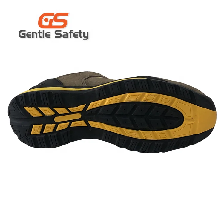 low cut lightweight safety shoes suede leather upper best quality safety shoes