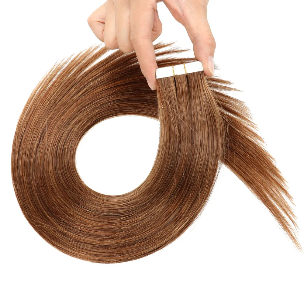 Wholesale Double Drawn Weft mini 100% European Hair invisible Tape Hair Extension Human Hair Extensions