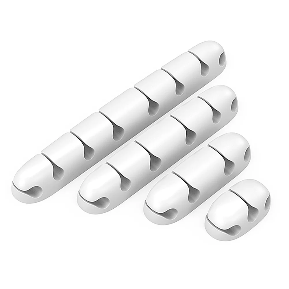 Upgrade Bilateral USB Cable Mouse Earphones Cables Holder Desktop Silicone Storage Cord Clips Wire Organizer Winder Wholesale