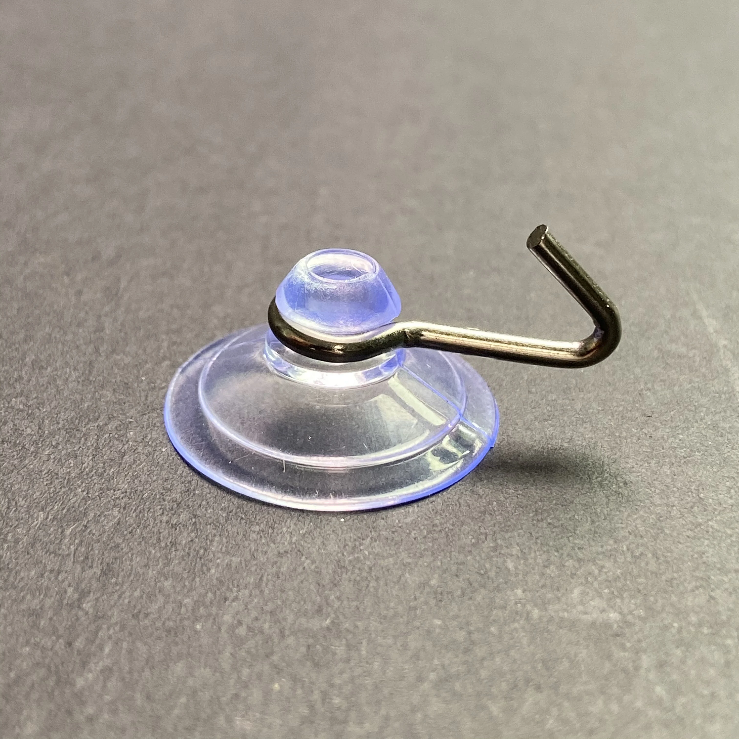 No-Punch Kitchen Sticky Hooks Glass Goor Hanging Silicone Sucker PVC Vacuum Suction Cup with Metal Hook