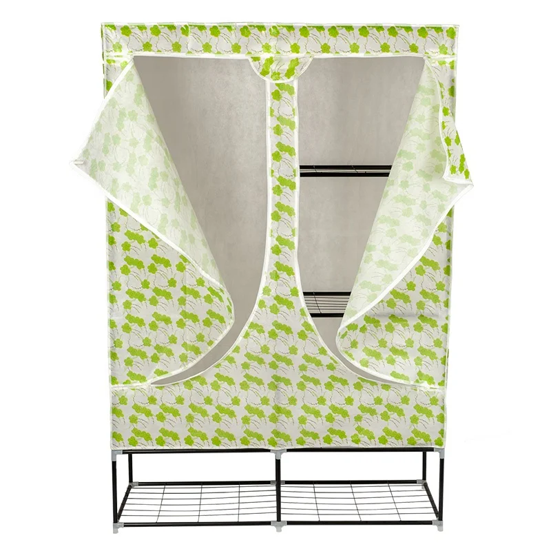 New Type Top Sale Adjustable Non Woven Modern Fabric Plastic Wardrobes Shoes Cabinet Foldable Wardrobes For Clothes