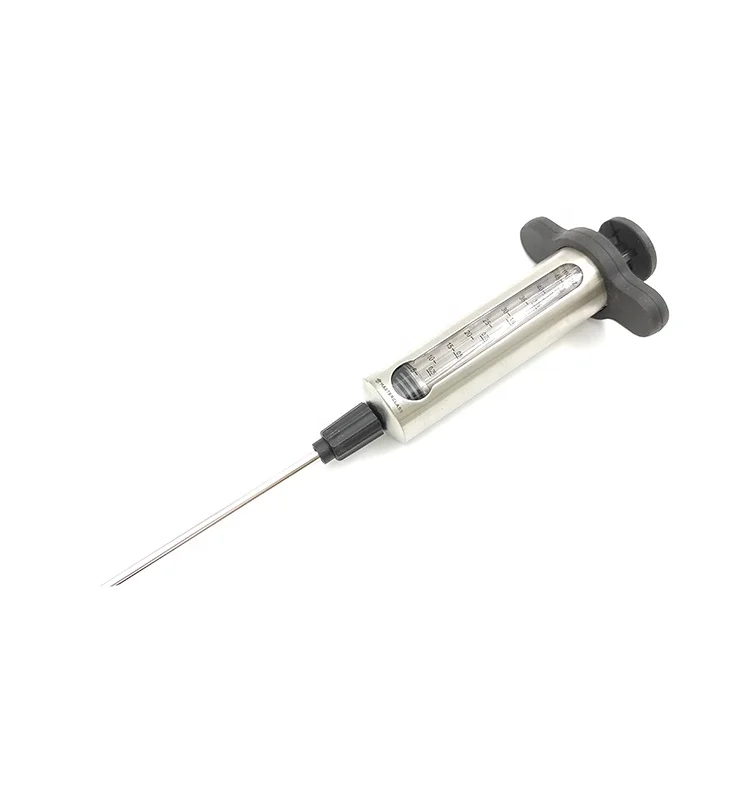 Meat Marinade Injector Syringe,Poultry Turkey Seasoning Sauce Flavor Syringe with Measurement,BBQ Accessories Kitchen Tools