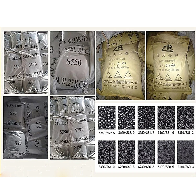 Stanadrd cast steel shot S70 S330 S390 S460 S660 S930 for surface treatments and shot blasting