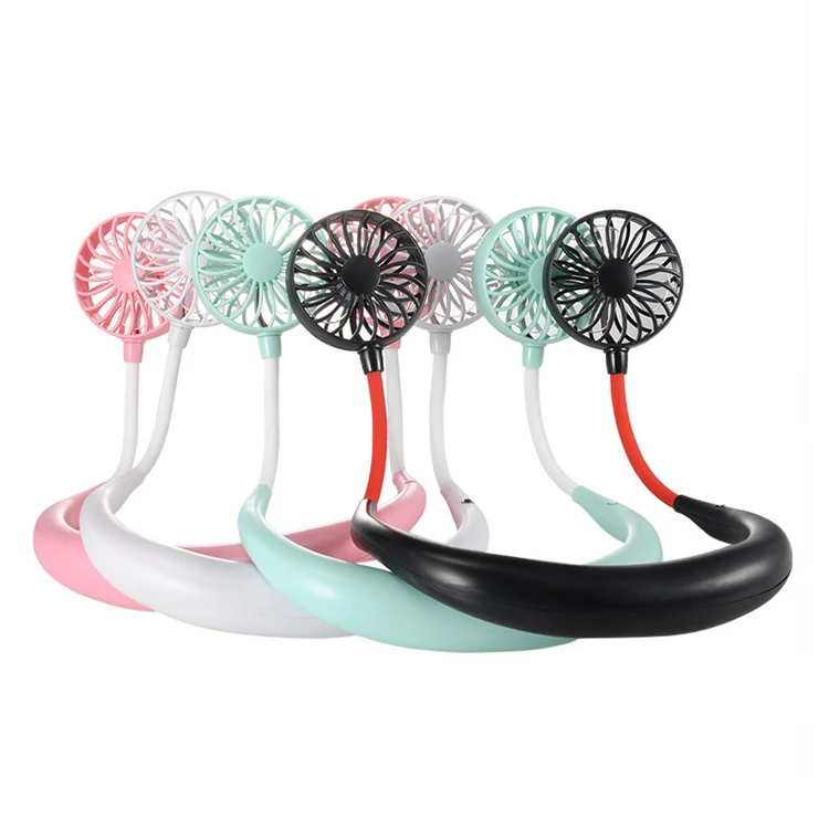 Портативный и переносной мини-USB-подвесной вентилятор со светодиодной подсветкой