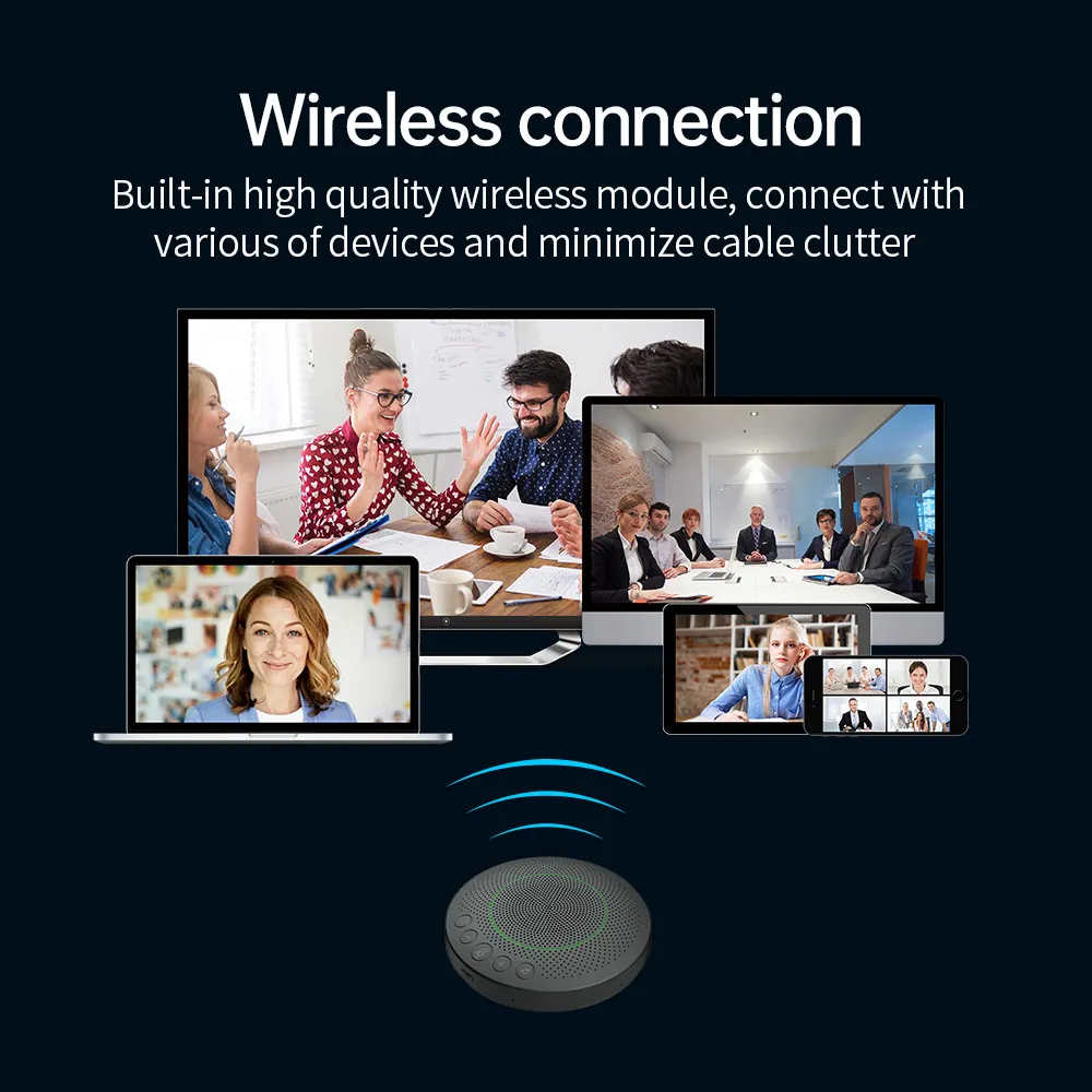 Wedoinnov беспроводной Bluetooth USB Hi-Fi мини-видеоконференция громкой связи автоматическое обнаружение голосового определения местоположения