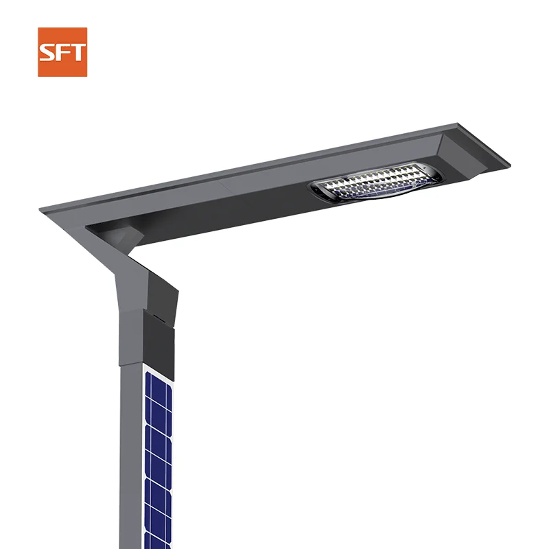 Wind resistant Vertical solar Solar Street Light Outdoor Emergency Light with PIR Motion Sensor All-in-one Street Lamp