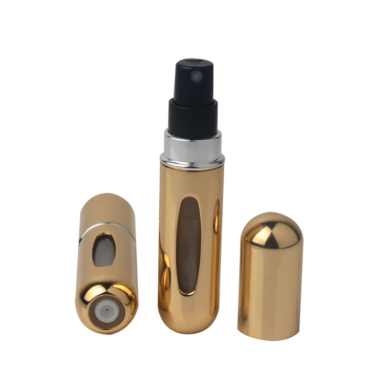 5ml Portable Mini Refillable Perfume Bottle With Spray Scent Pump Empty Cosmetic Containers Spray Atomizer Bottle For Travel New