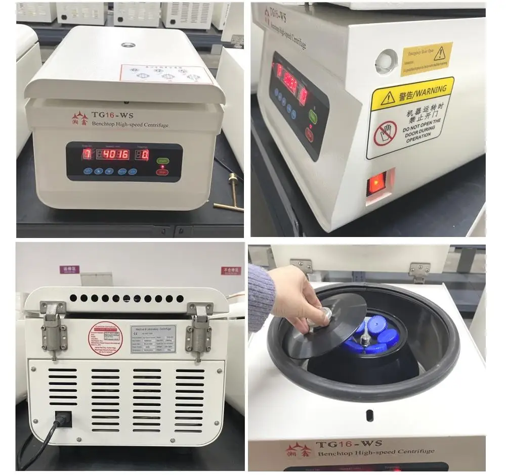 6*50ml Angle Rotor Bench-top Laboratory Centrifuge high speed centrifuge machine TG16-WS for Laboratory research