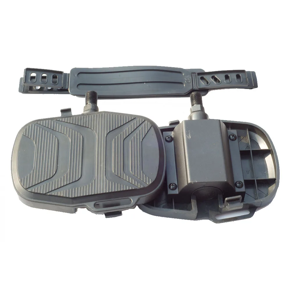 Toyar Spinning Bicycle Pedals with Wide Durable Strap Exercise Pedal Big Platform Prevent Rollover Keep Balance Sports Pedal