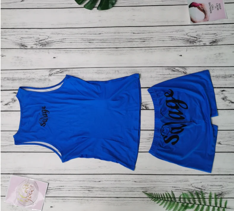 2021 женские летние хлопковые шорты с принтом, спортивные костюмы, оптовая продажа, женские байкерские шорты для тренировок, комплект из 2 предметов, шорты, комплект для женщин