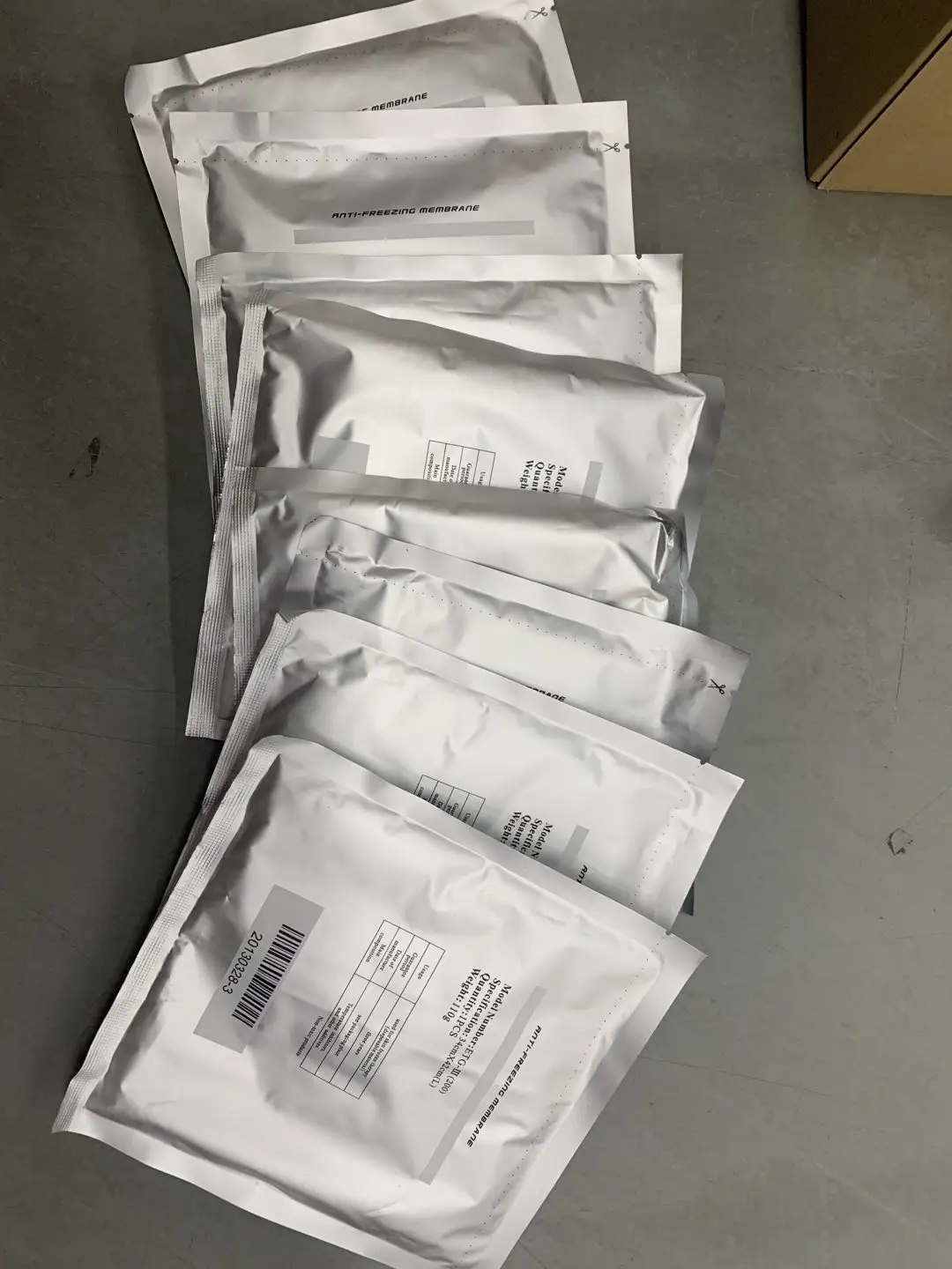 cryo machine use antifreeze membrane 60g/70g/110g anti freeze gel pads