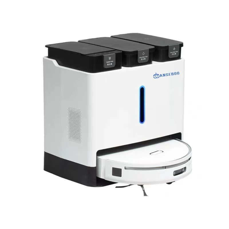Поднимаемая двойная Швабра Anseboo, робот-пылесос для сухой и влажной уборки с сухой шваброй и автоматической подачей воды для домашнего робота-пылесоса