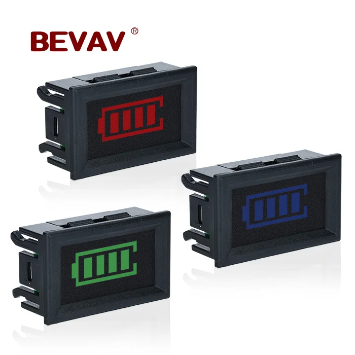 Two-line digital power meter,electric car battery meter lead acid  lithium battery power meter power indicator