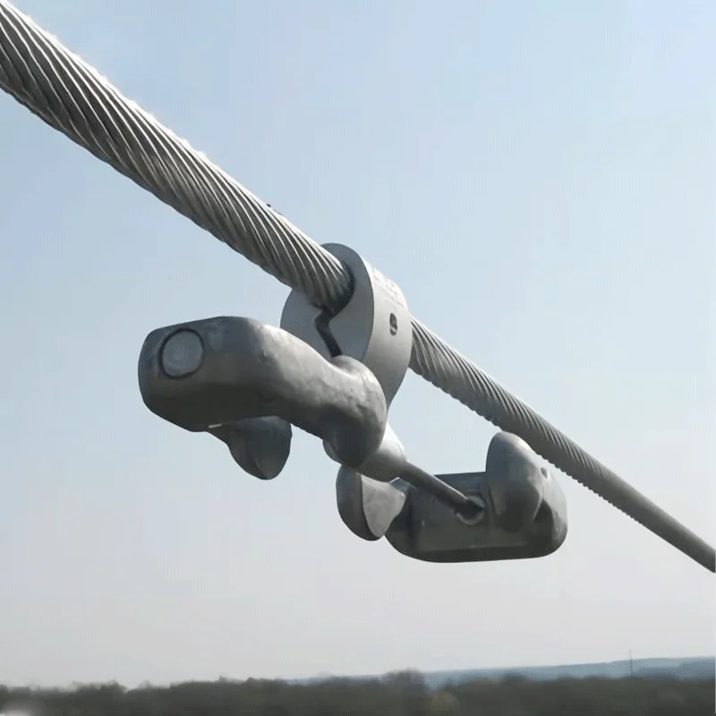 Hot Sale Spiral Cable Vibration Combined Type Spacer Dampers For Line Electric Power Fitting