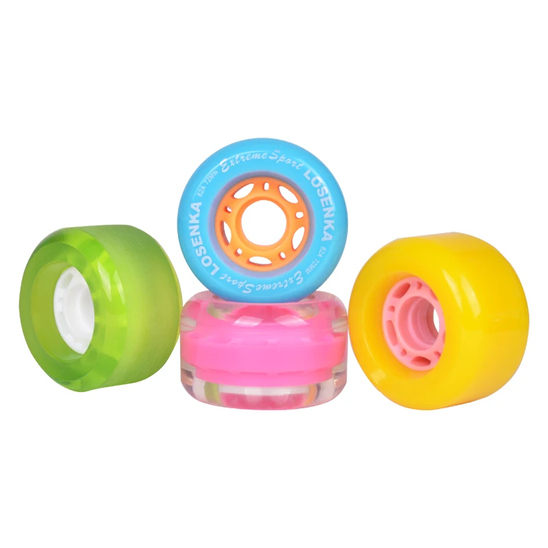 78a custom free transparent led street cruiser skateboard wheels