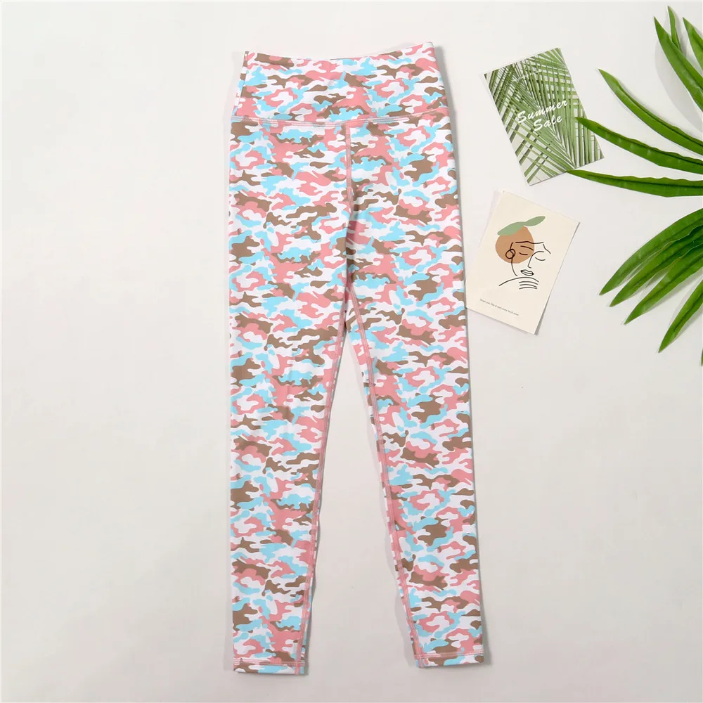 2022 New Young Girls High Rise Tight Casual Active Leggings QUICK DRY Kids Gym Workout Compression Active Yoga Pants