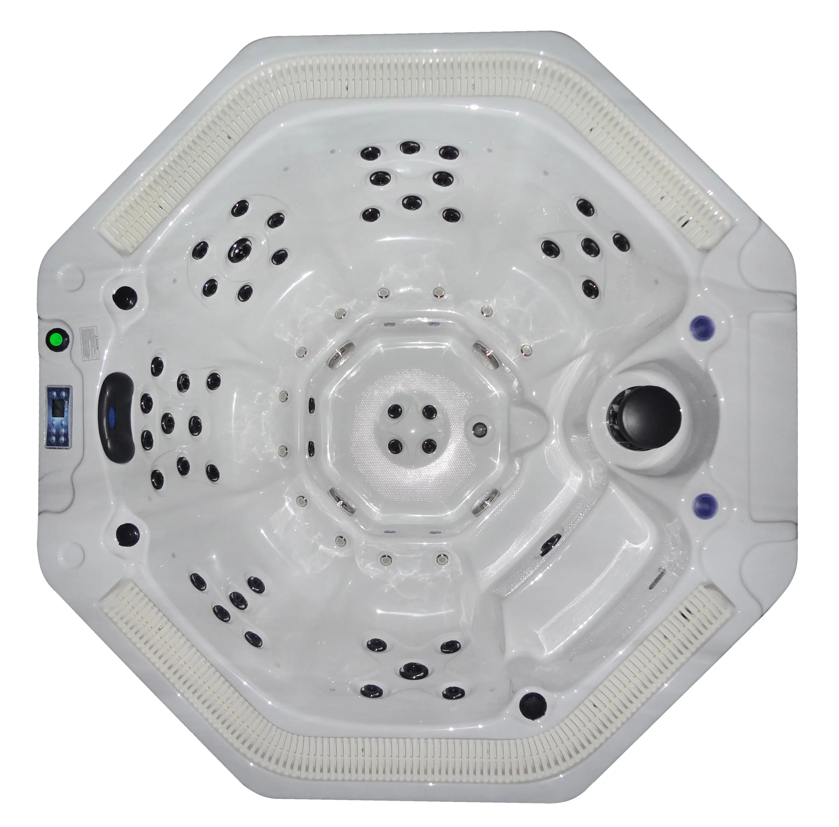 High quality cheap price wood burning spas and large black 7 persons hot tub