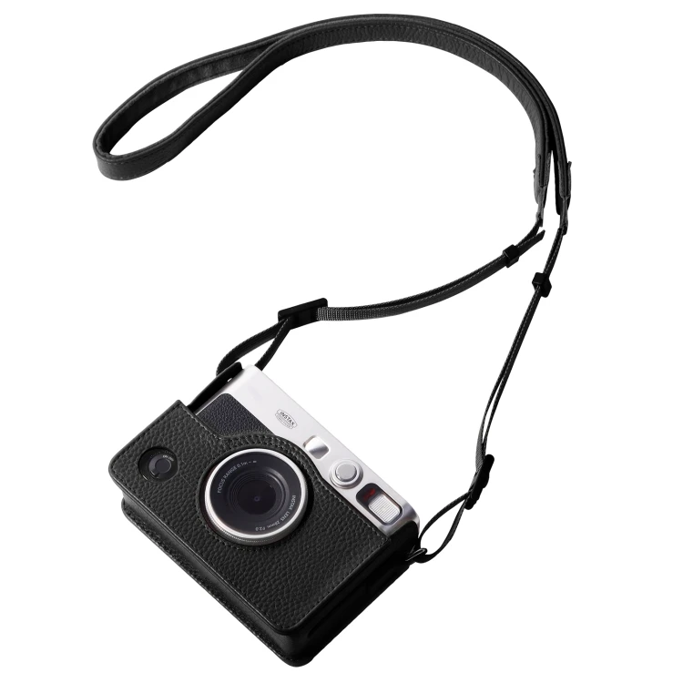 Hot picks camera cases for FUJIFILM instax mini Evo Full Body Camera Genuine Leather Case Bag with Strap