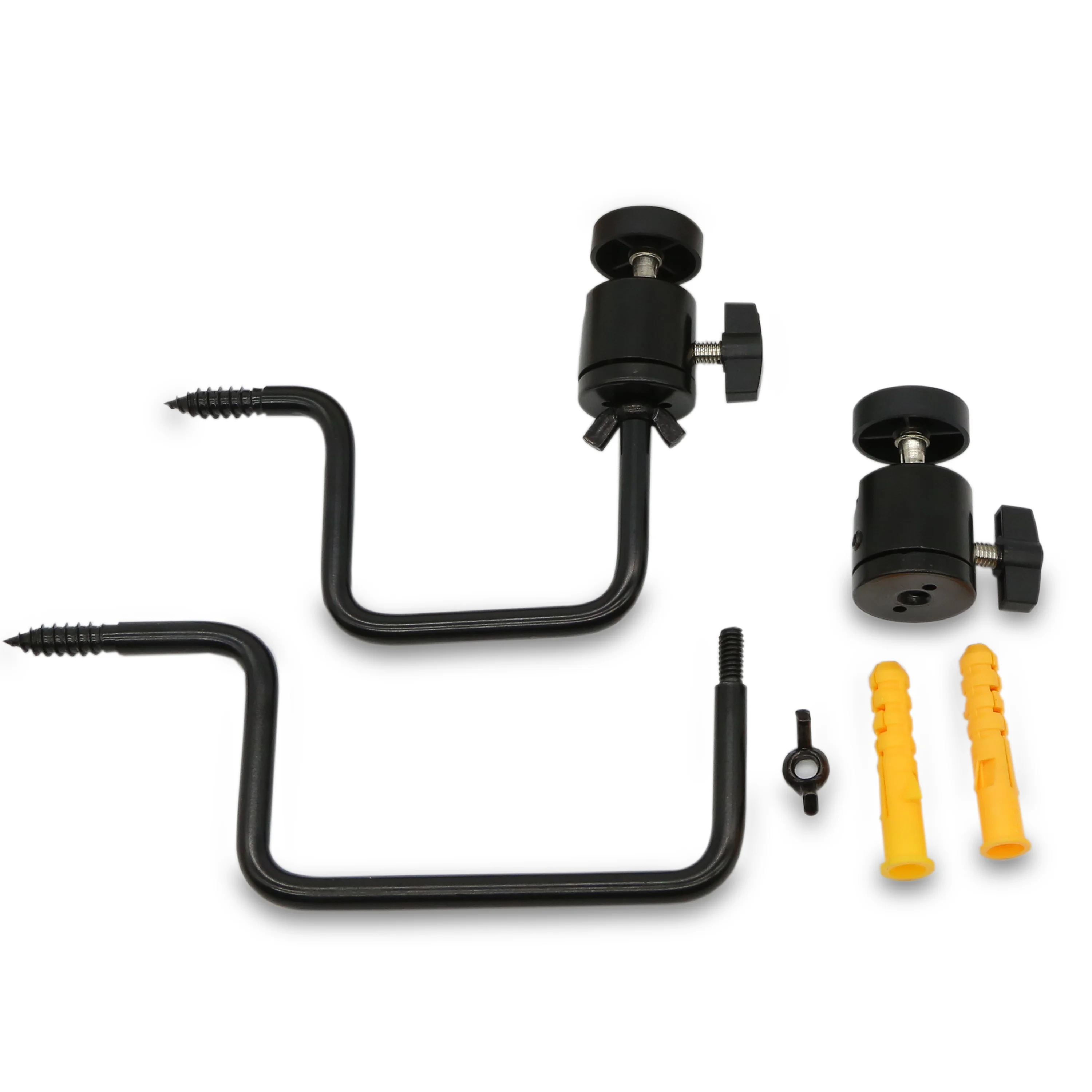 Factory Whole Sale Tree Mount Screw Hunting Camera Bracket 360 Degree Solar Panel Holder 2pcs / pack