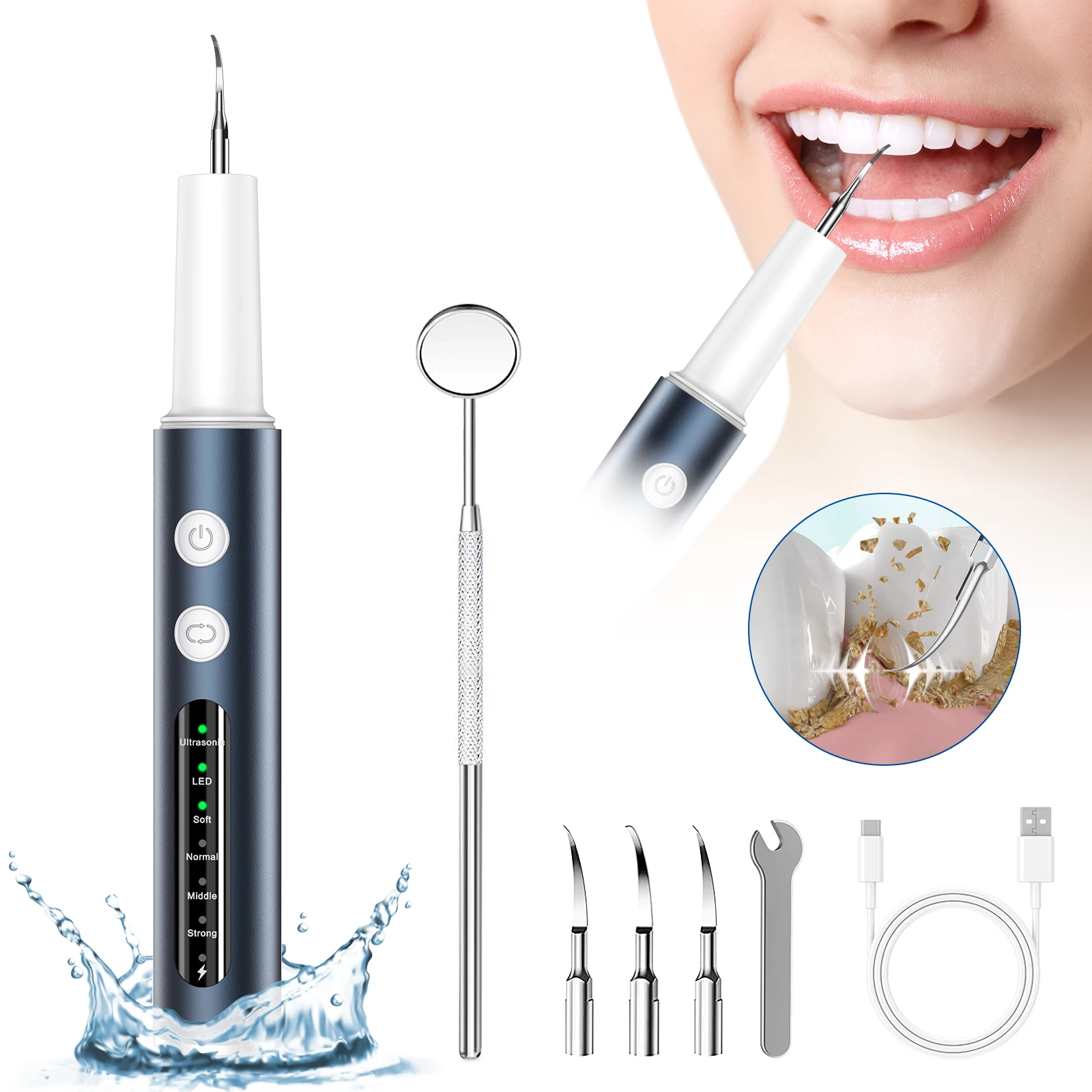 Portable Ultra Sonic Cleaner Dental At Home Ultrasonic Tooth Teeth Cleaner 2024 For Pet
