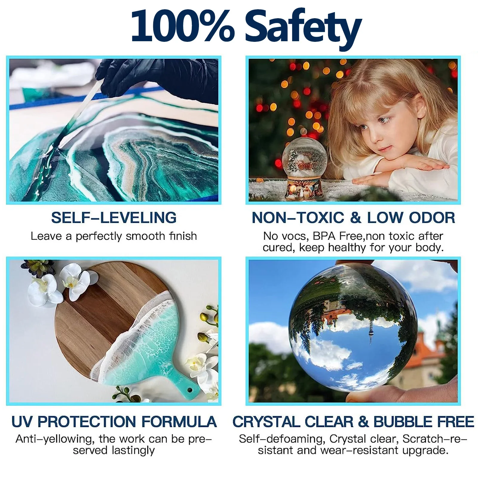 Fast Curing Crystal Clear Epoxy Resin Starter Art Kits For Epoxy Crafts Trays Earrings Jewelry Making Liquid Resin Set Suppliers