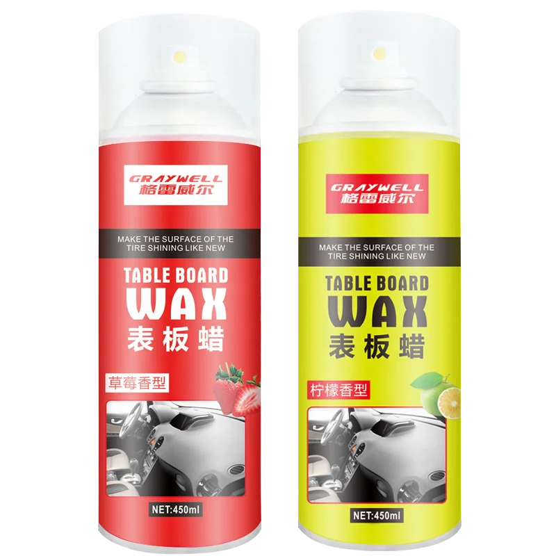 450ml car dashboard wax shine spray liquid wash waxing polish scratch repair removal body carnauba scented perfume coating