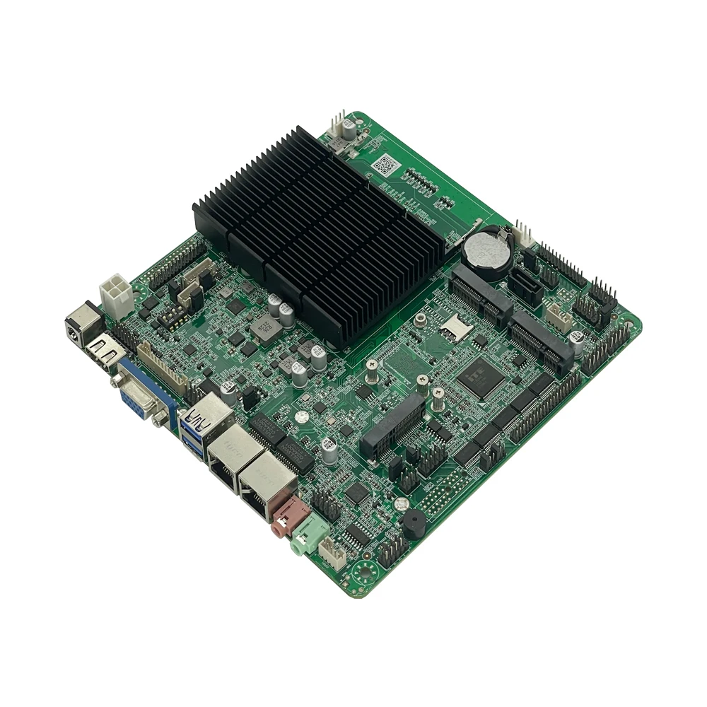 Partaker Thin ITX Motherboard J4125 quad core 1Lan 2COM J4125 mini itx fanless thin client motherboard with 8 usb 2com
