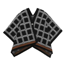 2022 New Style Children Wear Girls Autumn Long Sleeve Sweater  checkered Cool Tops Kids Casual V-neck Knitted Blouse