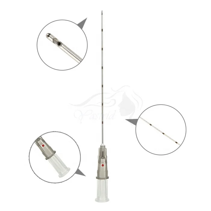 Yastrid Safety disposable fine micro cannula syringe needle for blunt tip hyaluronic acid for sale MC-22G-50MM