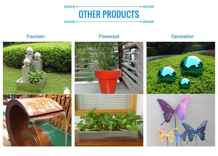 Outdoor Stainless Steel High Quality Mirror Large Metal Plant Pot Flower pot Custom Flower pot