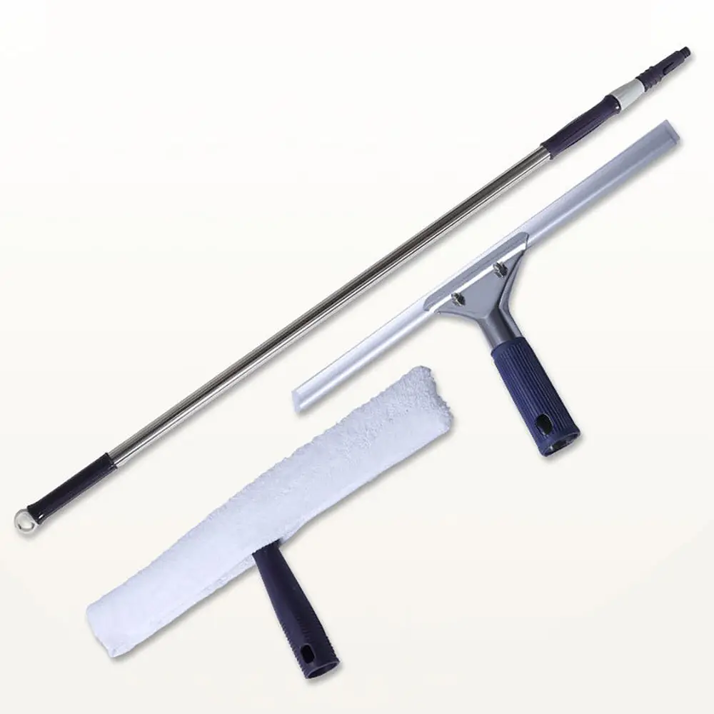 High quality water shower squeegee window glass cleaning wiper home floor cleaning squeeze broom brush With Telescopic Handle