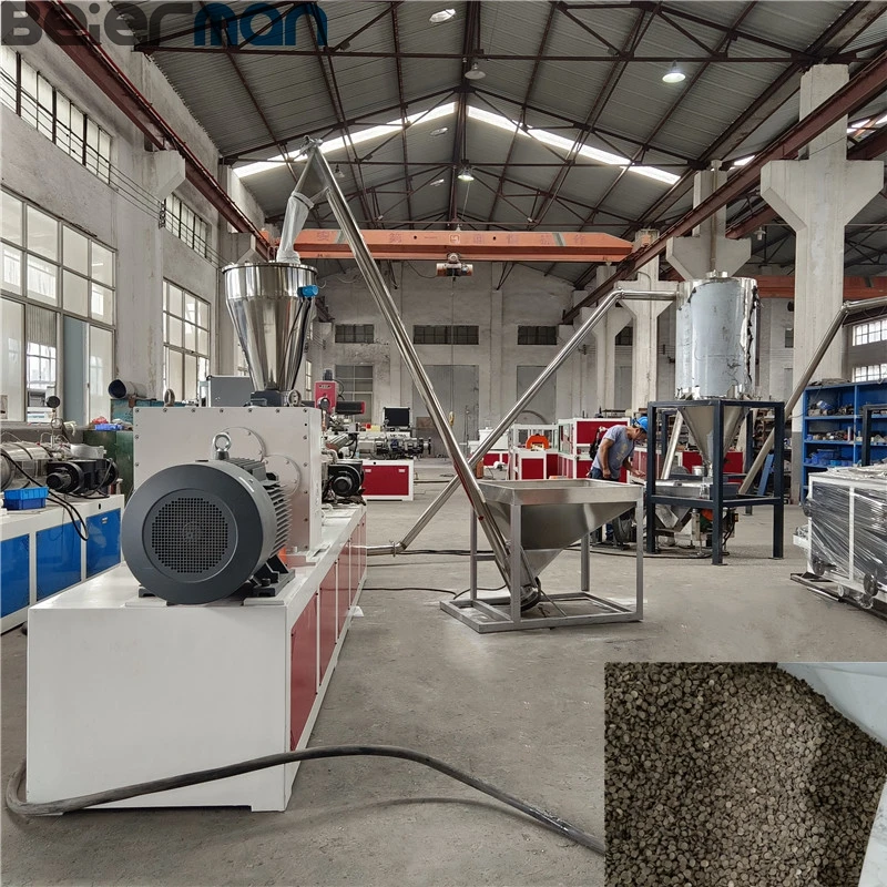 Machinery SJSZ65/132 PVC Compound Granulating Line Plastic Powder Plastic pvc hot die face cutter pelletizing line