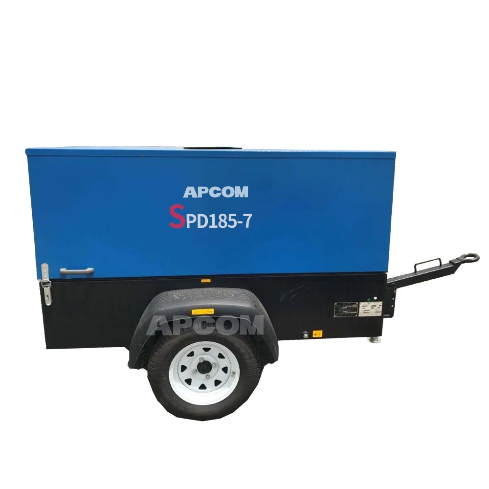 LUY050-7 Original Host Altas Copco Kubota 185cfm 185 cfm diesel engine air compressors suppliers