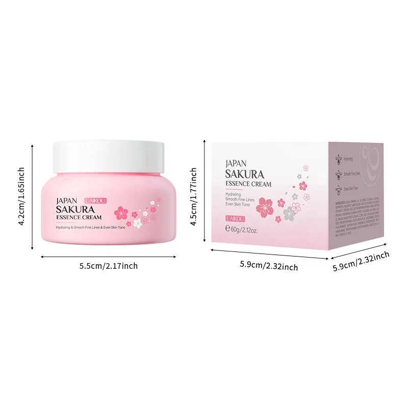 Skin Care Cream Sakura Essence Cream 60g Autumn Winter Moisturizing Whitening Brightening Face Cream